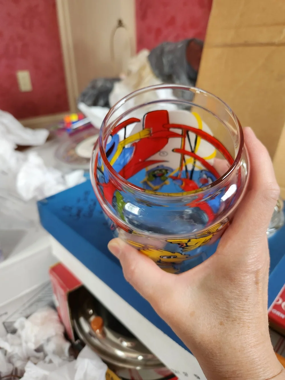 Big Bird Decorative Glass Canister - Yellow Sesame Street Design